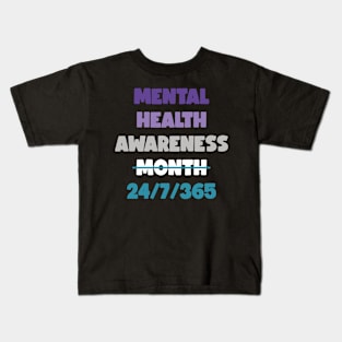 Funny Mental Health Awareness Month 2024 Kids T-Shirt